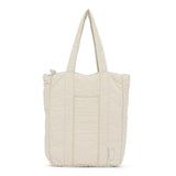 Quilted Tote Bag - Oyster Grey 