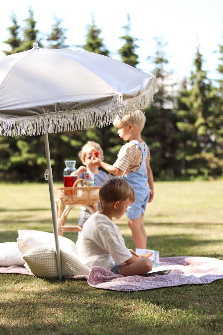 Strandparasol - UV50+ - Oyster Grey