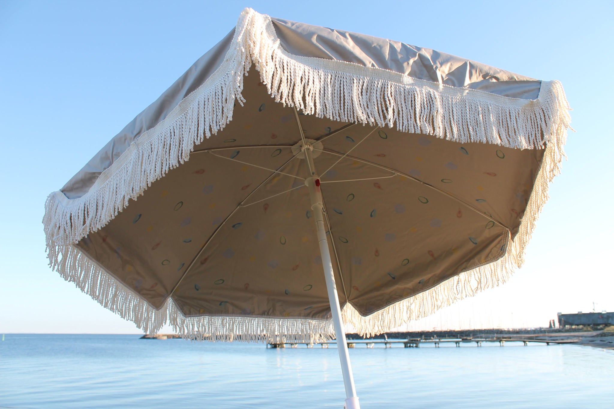 Strandparasol - UV50+ - Oyster Grey