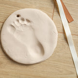 Hånd- og fodaftryk - Ler - Ophæng - Beige