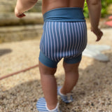 Blebadebukser Neopren - Azure - Striped