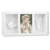 Hånd- og fodaftryk 3D - billedramme – toddler – Hvid