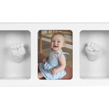 Hånd- og fodaftryk 3D – billedramme – newborn – Hvid