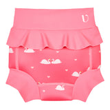 Blebadebukser Neopren - Rosy - Swan 