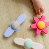 Baby Spinners med sugekop - 3-pak - Pink
