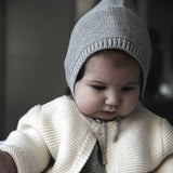 Bonnet Hat Grey Dune GOTS