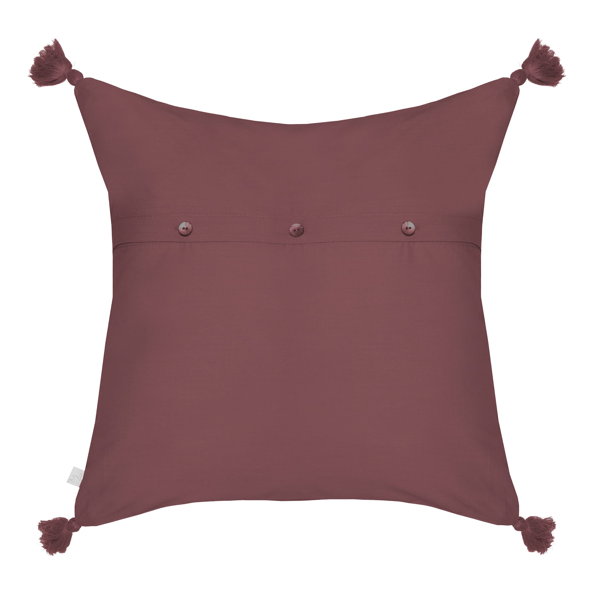 Decorative Cushion cover w/ tassel Grape